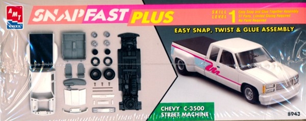 Details about   1/25 AMT ERTL Snap Fast Plus Chevy C-3500 Street Machine F/S Original 1993 issue 