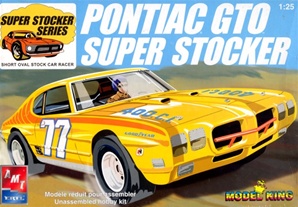 1970 Pontiac GTO Super Stocker from MPC tooling with racing chassis  (1/25) (fs)