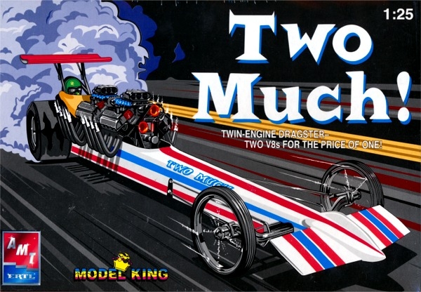 036881214892 Too Much Two Engine Dragster Model Kit Opened Incomplete for Parts for sale online 