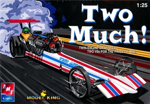 Twin Engine Rail Dragster "Two Much" (1/25) (fs)