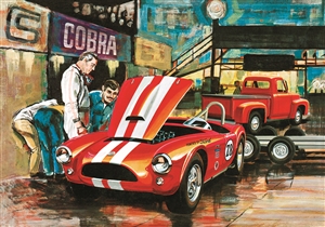 AMT "Cobra Racing Team"  Shelby 289 Cobra & 1953 Ford Pickup & Trailer (1/25) (fs)