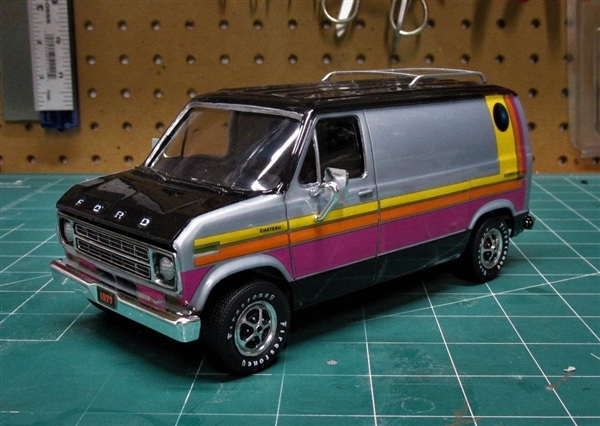 77 1977 Ford Van Cruising 1/25 Outside Chrome Mirrors Model Car Truck Parts NEW 