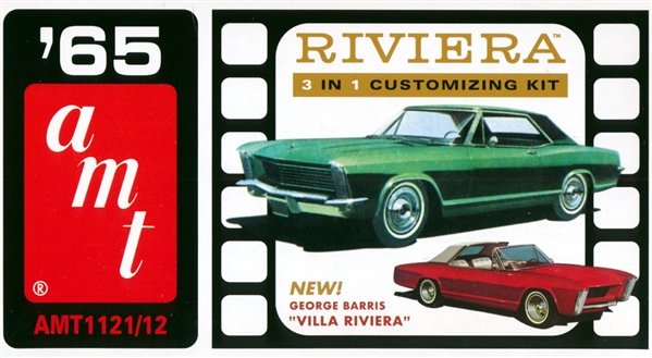 Details about   AMT 1965 Buick Riviera By George Barris Custom V8 Engine & Tranny Set 1/25 Scale 
