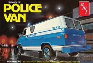 1973 NYPD Chevy Police Van (3 'n 1) Stock, Custom, Police (1/25) (fs)