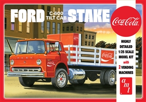 Ford C600 Stake Bed with "Coca-Cola" Machines (1/25) (fs)