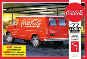 1977 Ford Van with "Coca-Cola" Vending Machine and Crates (1/25) (fs)