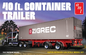 40' Semi Container Trailer (1/24) (fs)