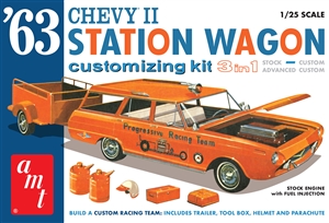 1963 Chevy II Station Wagon with Trailer