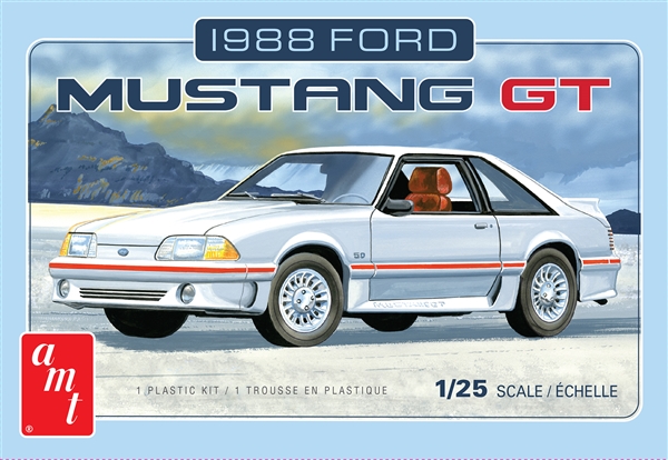 ATM 1988 Ford MustangGT Model Kit Scale 1/25 - for sale online AMT1216