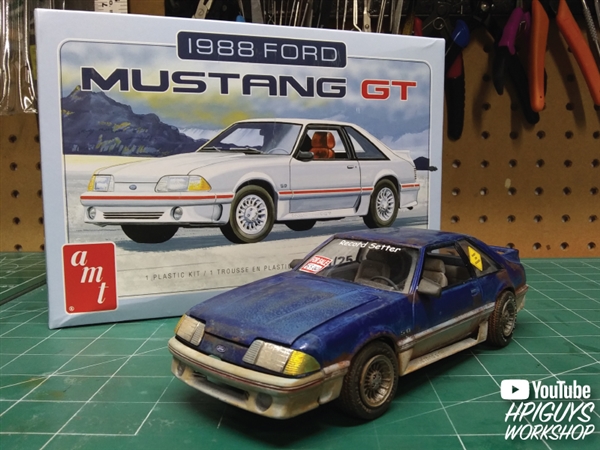 Details about   AMT 1988 FORD MUSTANG GT 1:25 SCALE MODEL CAR KIT AMT1216M 