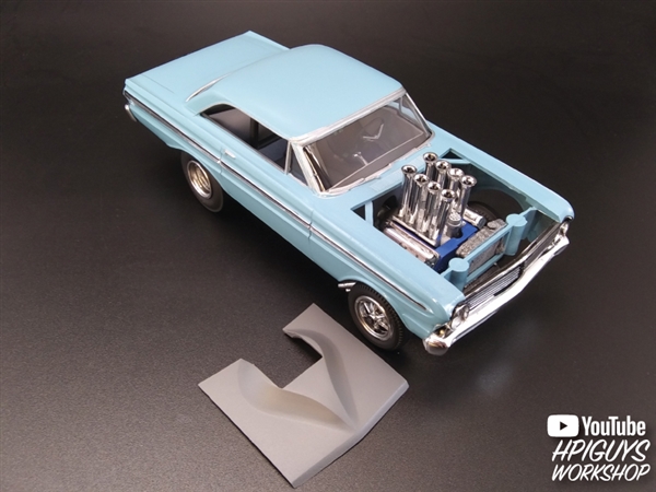 1964 Ford Galaxie Falcon  AMT1223-MINT AMT 1/25 Cal Drag Combo 