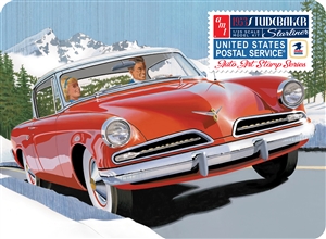 1953 Studebaker Starliner USPS "Auto Art Stamp Series" with Collectible Tin (1/25) (fs)