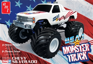 USA-1 Chevy Silverado Monster Truck (1/32) (fs) <br> <span style="color: rgb(255, 0, 0);">Just Arrived</span>