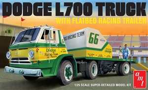 1966 Dodge L700 Truck w/ Flatbed Racing Trailer
