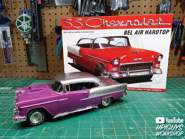 AMT 1:25 Scale '55 Chevy Bel Air Sedan Chassis & Suspension Model Parts