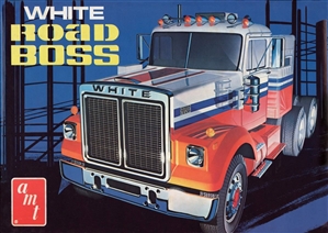 White Road Boss Tractor 1/25th Scale Model Kit Amt648/6 Made by AMT in 2010 for sale online