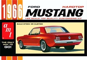 1966 Ford Mustang Hardtop (2 'n 1) Stock or Custom with Bonus Drag Racing Parts (1/25) (fs)