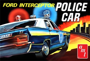 1970 Ford Galaxie 4-door Police Car Interceptor (2 'n 1) Stock or Police (1/25) (fs)