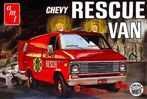 1975 Chevy Rescue Van (2 'n 1) Stock Panel Van or Ambulance  (1/25) (fs)