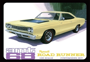 1968 Plymouth Roadrunner (Molded in White or Yellow) (1/25) (fs)