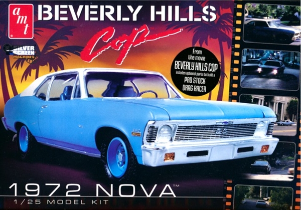 AMT 1/25 1972 Nova Beverly Hills Cop Pro Stock Drag Racer Model Kit 836