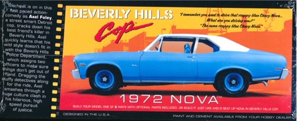 AMT 1/25 1972 Nova Beverly Hills Cop Pro Stock Drag Racer Model Kit 836