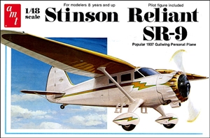 1937 Stinson Reliant Airplane SR-9 (1/48) (fs)
