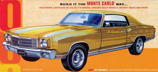 1970 Chevrolet Monte Carlo SS 454 Car Kit Bausatz 1:25 AMT 928/12