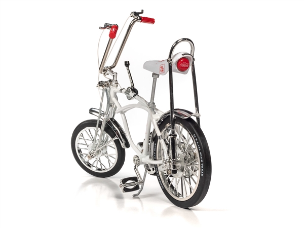 1970 Coca Cola White Schwinn Stik-Shift Sting-Ray Diecast Bicycle