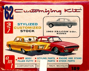 1962 Ford Falcon Hardtop 'Display Case Box' (3 'n 1) Stock, Custom or Stylized (1/25)