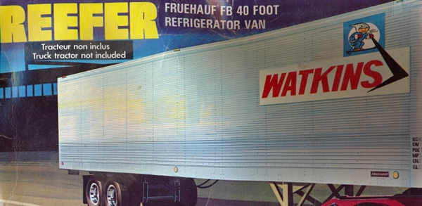 AMT Reefer Refrigerator Van Kit 1/43 Scale Trailer Fruehauf FB 40 Foot T701 for sale online 