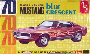 1970 Ford Mustang Mach I 'Blue Crescent' 429 Hemi (3 'n 1) Stock, Custom or Drag (1/25)