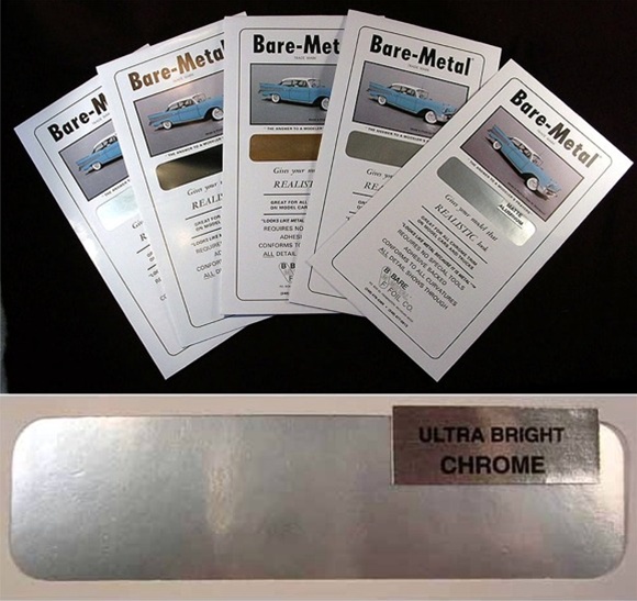 Bare Metal Foil 6 x 11 Thin Sheet Ultra Bright Chrome 1 BMF004