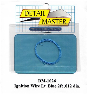 Detail Master Light Blue Ignition Wire (.012") 2 ft for 1/24 & 1/25