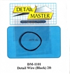 Detail Master Black Detail Wire (.0075") 2 ft for 1/24 & 1/25