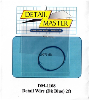 Detail Master Dark Blue Detail Wire (.0075") 2 ft for 1/24 & 1/25