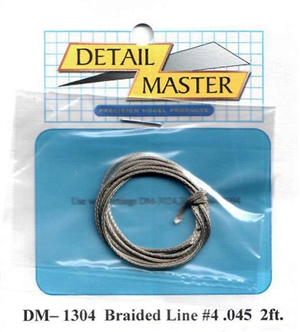 Detail Master Braided Line #4 (.045") 2 ft for 1/24 & 1/25