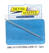 Detail Master Fitting Line #3 (Use with DM-1303) (.035")  3 3" pieces for 1/24 & 1/25