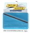Detail Master Fitting Line #4 (Use with DM-1304) (.045")  3 3" pieces for 1/24 & 1/25