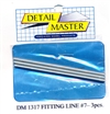 Detail Master Fitting Line #7 (Use with DM-1307) (.100")  3 3" pieces for 1/24 & 1/25