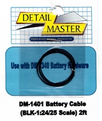 Detail Master Black Battery Cable