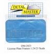 Detail Master Standard Photo-Etch License Plate Frames (1:25-1:24)