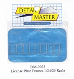Detail Master Standard Photo-Etch License Plate Frames (1:25-1:24)