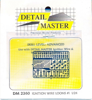 Detail Master Photo Etch Ignition Wire Looms for 1/24 & 1/25