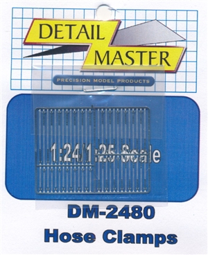 Detail Master Hose Clamps for 1/24 & 1/25