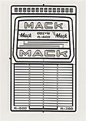 Mack R600/R700 Truck Grille Photo Etch for 1/24 & 1/25