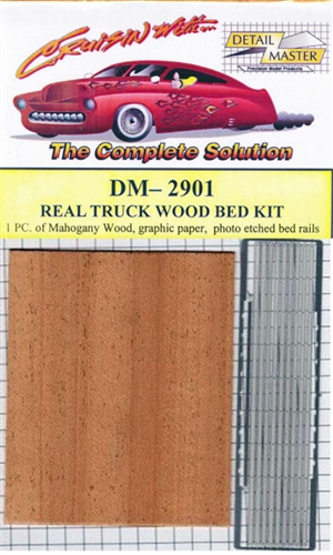 Real Truck Wood Bed Kit "Mahogany"  (1/24 & 1/25)