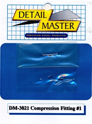 Detail Master Compression Fitting #1 (8pcs) (.022 ") for 1/24 & 1/25