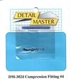 Detail Master Compression Fitting #4 (8 pcs) (.045 ") for 1/24 & 1/25