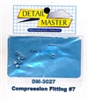 Detail Master Compression Fitting #7 (8 pcs) (.100 ") for 1/24 & 1/25 & 1/16